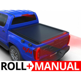 Manual Roll Top Tonneau Bed Cover, Tessera 4x4 Roll+, Foton Tunland G7 2019 - Present - EDK.ro