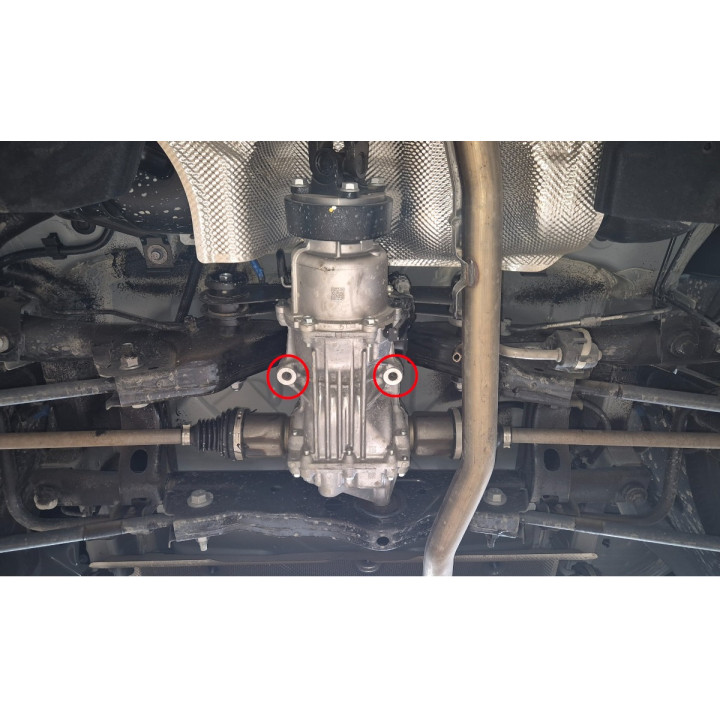 Aluminium Skid Plate for Differential, Scut Protection 4x4, Dacia Duster 2024 - Present - EDK.ro