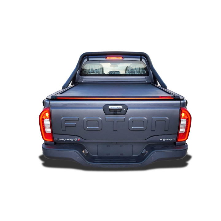 Manual Roll Top Tonneau Bed Cover, Tessera 4x4 Roll+, Foton Tunland G7 with OEM Rollbar 2019 - Present - EDK.ro