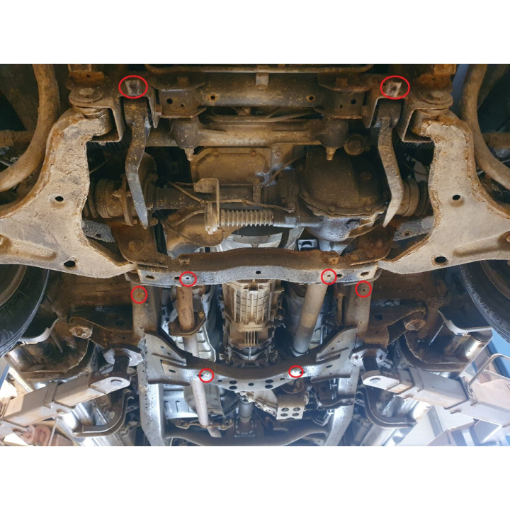 Metal Skid Plate for Engine, Scut Protection, Fiat Fullback 2016 - 2019 - EDK.ro