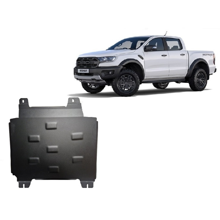 Skid Plate for Gearbox, Scut Protection, Ford Ranger Raptor 2020 - 2023 - EDK.ro
