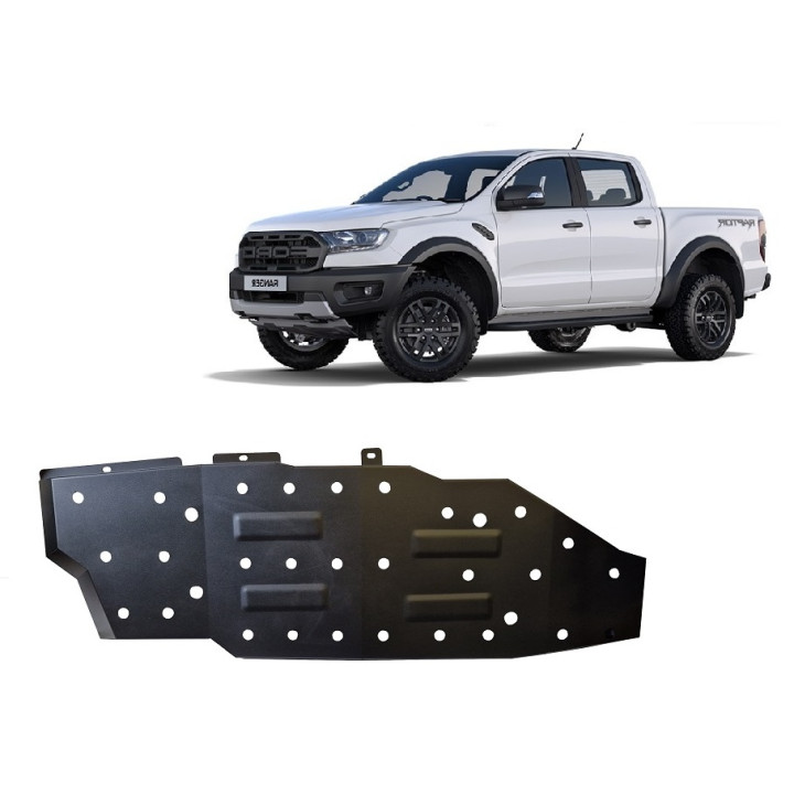Skid Plate for Fuel Tank, Scut Protection, Ford Ranger Raptor 2020 - 2023 - EDK.ro
