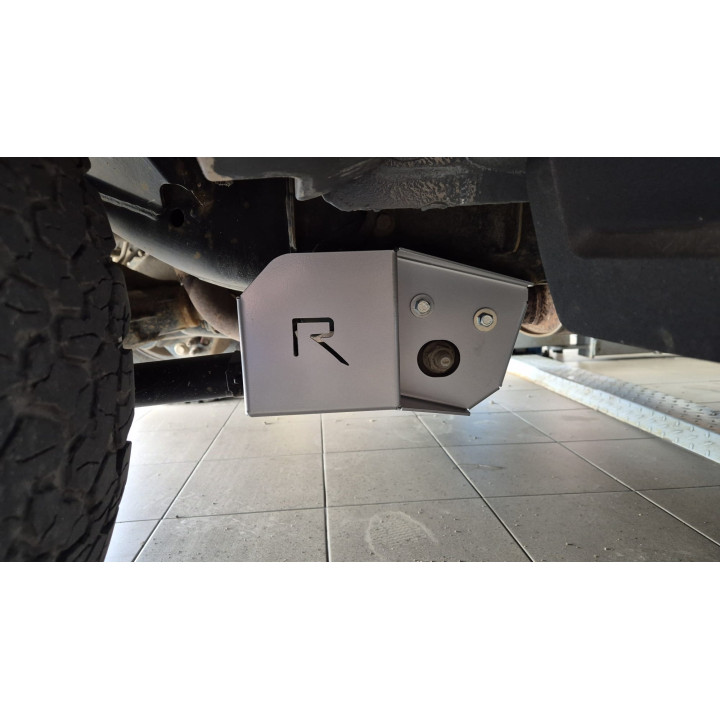 Aluminium Skid Plate for Rear Suspension Arm Sensor, Scut Protection, Ford Ranger Raptor 2023 - Present - EDK.ro