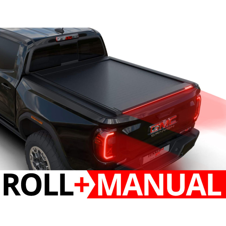 Manual Roll Top Tonneau Bed Cover, Tessera 4x4 Roll+, GMC Canyon 2023 - Present - EDK.ro
