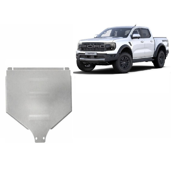 Aluminium Skid Plate for Gearbox, Scut Protection, Ford Ranger Raptor 2023 - Present - EDK.ro