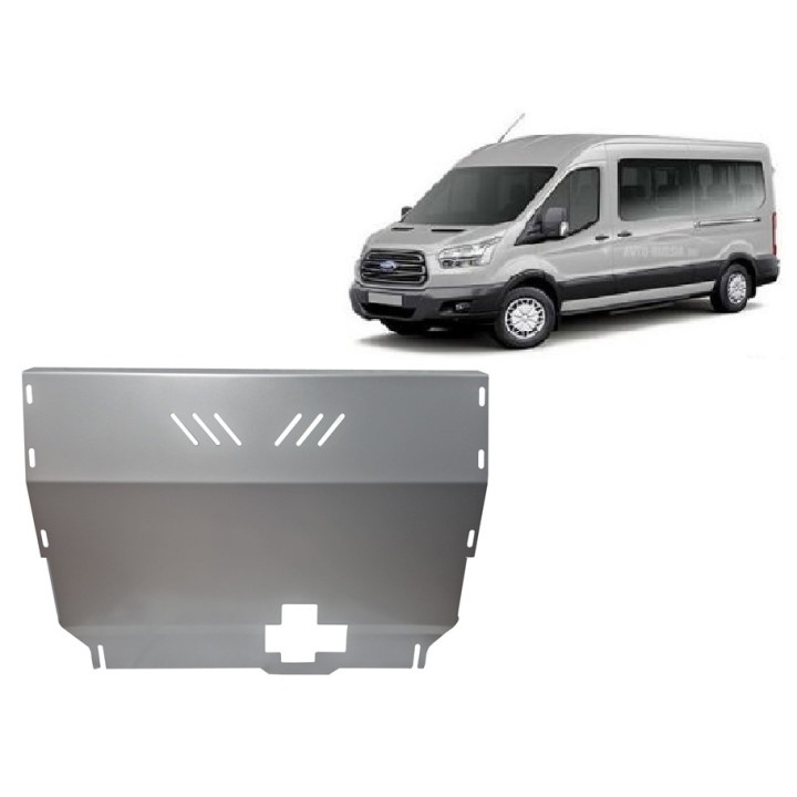 Scut Motor din Aluminiu, Scut Protection Tracțiune Față, Ford Transit 2020 - Prezent - EDK.ro