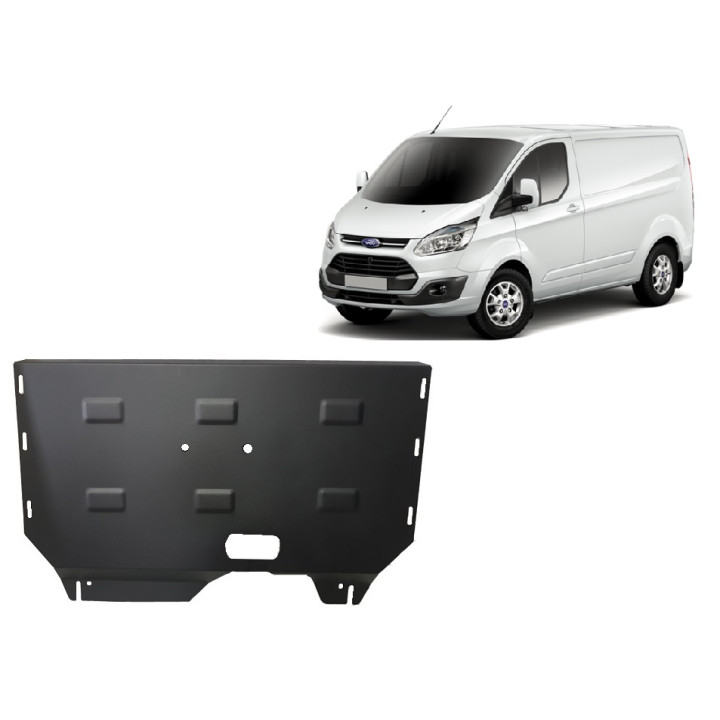 Skid Plate for Engine and Gearbox, Scut Protection, Ford Transit Custom 2013 - 2020 - EDK.ro
