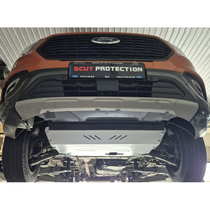 Scut Motor din Aluminiu, Scut Protection Tracțiune Față, Ford Transit Custom 2020 - 2023 - EDK.ro
