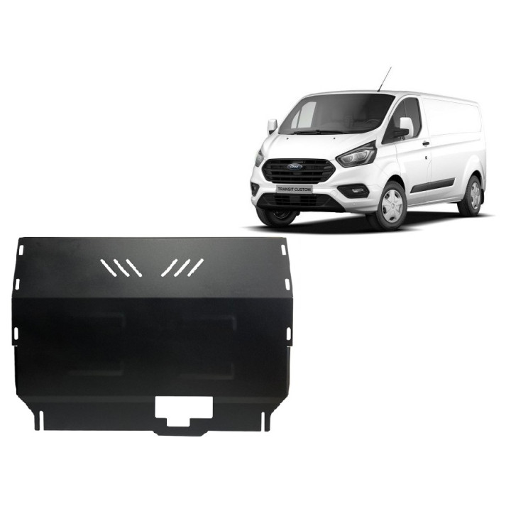 Skid Plate for Engine and Gearbox, Scut Protection, Ford Transit Custom 2020 - 2023 - EDK.ro