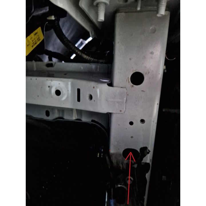 Galvanised Steel Skid Plate for Engine, Scut Protection, Ford Transit Custom 2023 - Present - EDK.ro