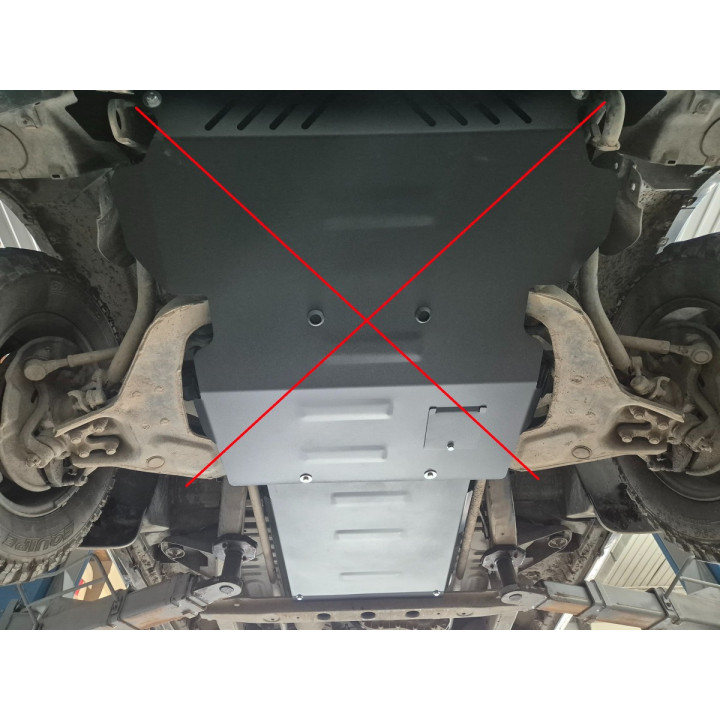Skid Plate for Gearbox, Scut Protection, Hyundai Terracan 2001 - 2007 - EDK.ro