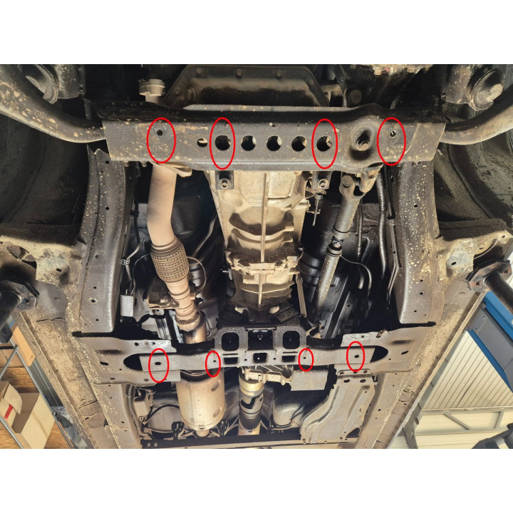 Skid Plate for Gearbox, Scut Protection, Isuzu D-Max 2019 - Present - EDK.ro