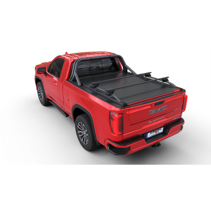 Manual Roll Top Tonneau Bed Cover, Tessera 4x4 Roll+, GMC Sierra 1500 Bed Length 8.0 Feet 2019 - Present - EDK.ro