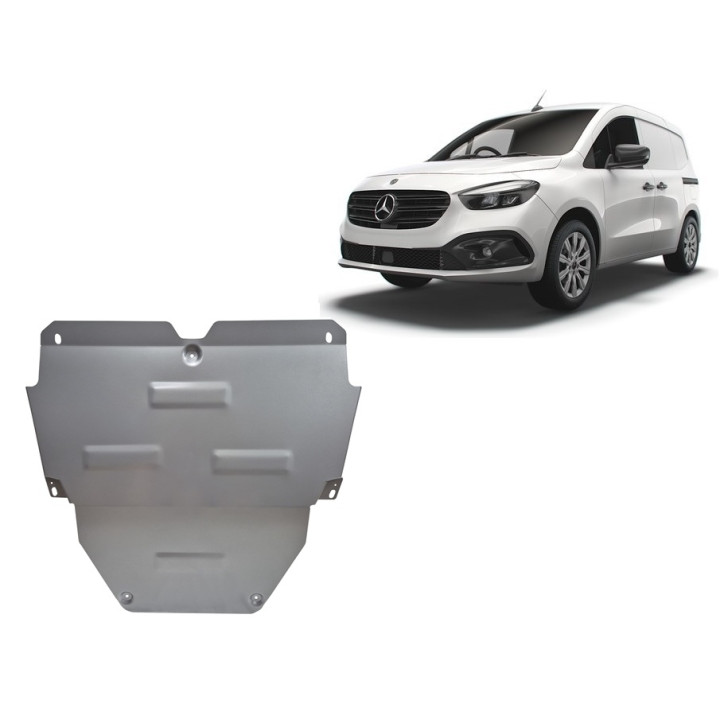 Scut Motor din Aluminiu, Scut Protection, Mercedes-Benz Citan 2021 - Prezent - EDK.ro