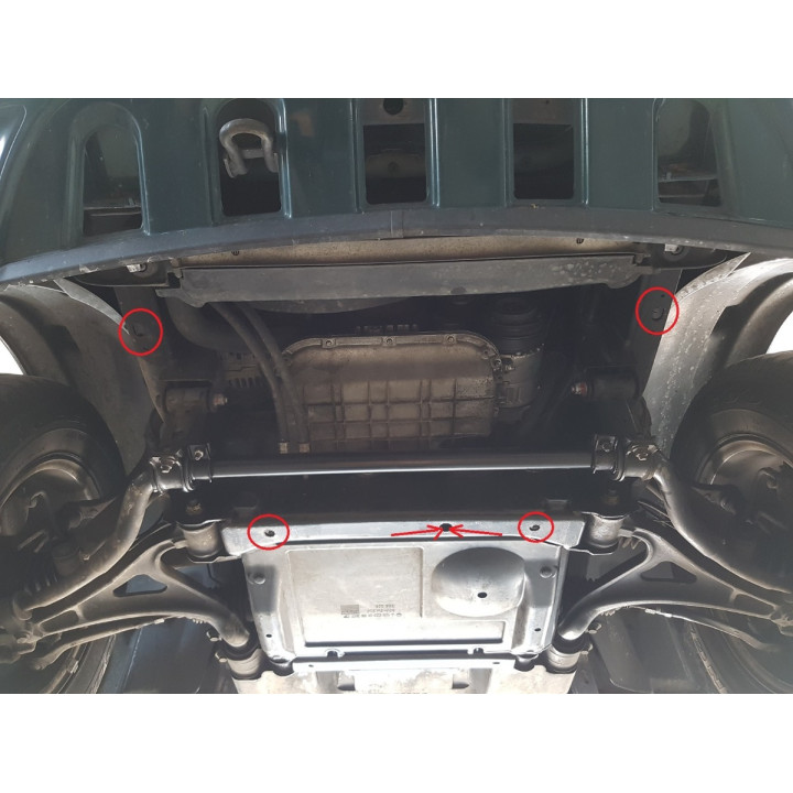 Skid Plate for Gearbox and Transfer Case, Scut Protection W163, Mercedes-Benz ML 1998 - 2005 - EDK.ro