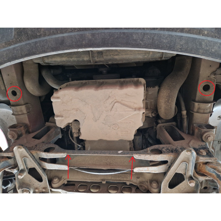 Aluminium Skid Plate for Engine and Gearbox, Scut Protection, Mercedes-Benz Sprinter 2006 - 2018 - EDK.ro