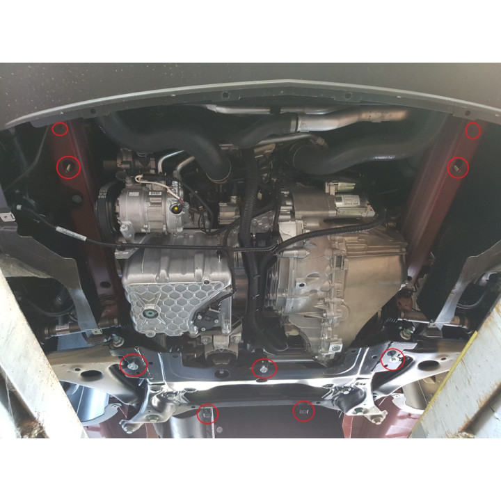 Skid Plate for Engine, Scut Protection Sprinter Front Wheel Drive, Mercedes-Benz Sprinter 2018 - Present - EDK.ro
