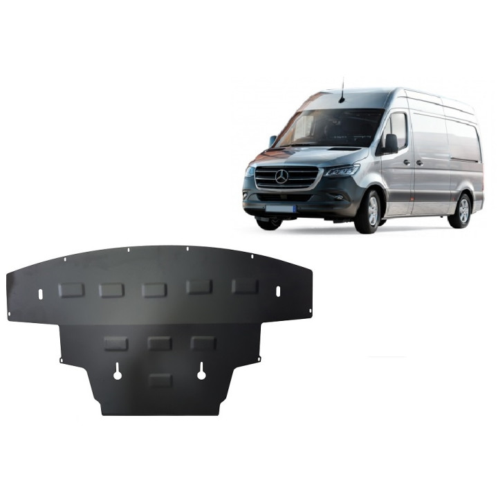 Skid Plate for Engine, Scut Protection Sprinter Rear Wheel Drive, Mercedes-Benz Sprinter 2018 - Present - EDK.ro