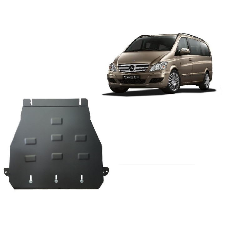 Skid Plate for Gearbox, Scut Protection 2.2 D 4x2, Mercedes-Benz Viano 2003 - 2014 - EDK.ro