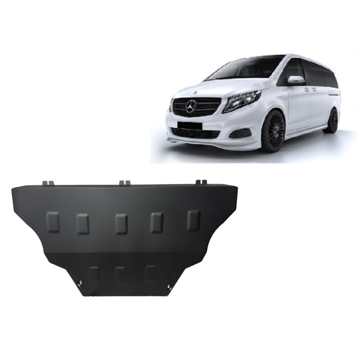 Skid Plate for Engine, Scut Protection 4x2 1.6 D, Mercedes-Benz Viano 2014 - Present - EDK.ro
