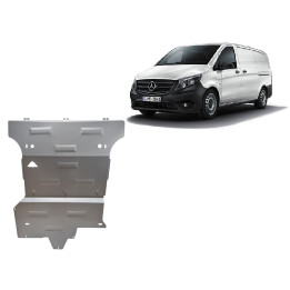 Scut Motor din Aluminiu, Scut Protection 4x4, Mercedes-Benz Viano 2020 - Prezent - EDK.ro