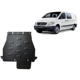 Metal Skid Plate for Gearbox and Transfer Case, Scut Protection Automatic 4x4 Version, Mercedes-Benz Vito 2003 - 2014 - EDK.ro