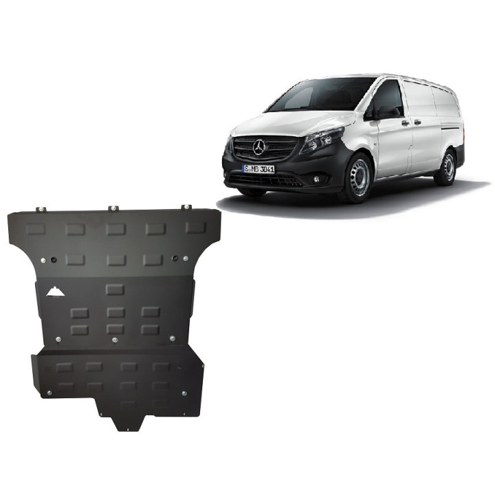 Skid Plate for Engine, Scut Protection 2.2 D 4x4, Mercedes-Benz Vito 2014 - 2020 - EDK.ro