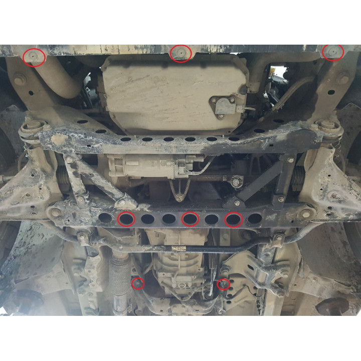 Skid Plate for Engine, Scut Protection 2.2 D 4x2 (Rear Wheel Drive), Mercedes-Benz Vito 2014 - Present - EDK.ro