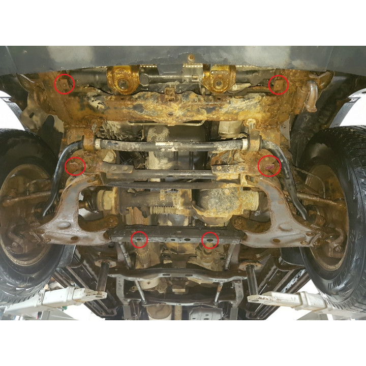 Skid Plate for Engine, Scut Protection, Mitsubishi L200 1998 - 2007 - EDK.ro