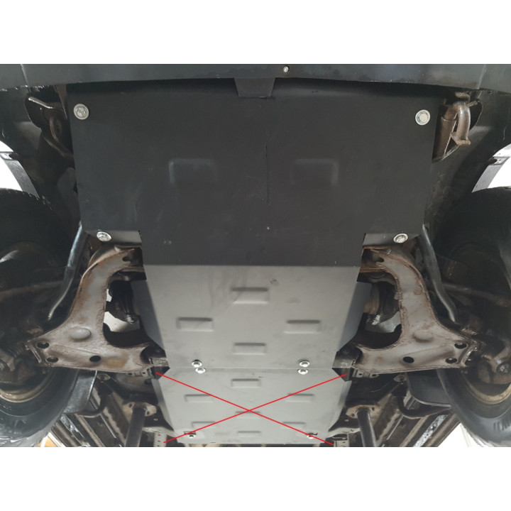 Skid Plate for Engine, Scut Protection, Mitsubishi L200 1998 - 2007 - EDK.ro