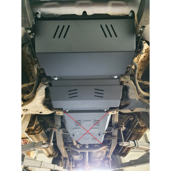 Skid Plate for Engine and Radiator, Scut Protection, Mitsubishi L200 2005 - 2015 - EDK.ro