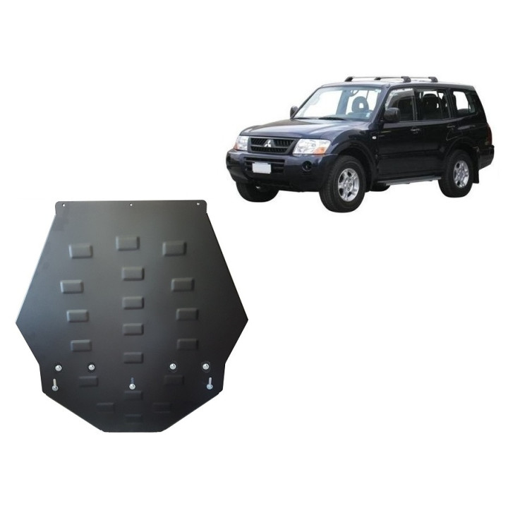 Skid Plate for Gearbox, Scut Protection 3 Vers. 2.0, Mitsubishi Pajero, Volvo V60 / V70 1999 - 2007 - EDK.ro