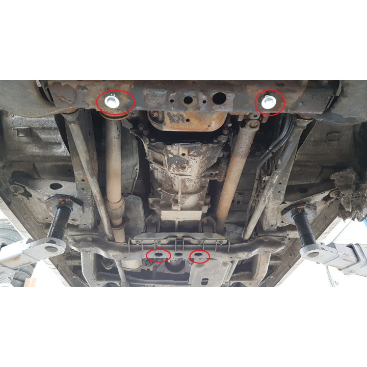Skid Plate for Gearbox, Scut Protection 3, Mitsubishi Pajero, Volvo V60 / V70 1999 - 2007 - EDK.ro