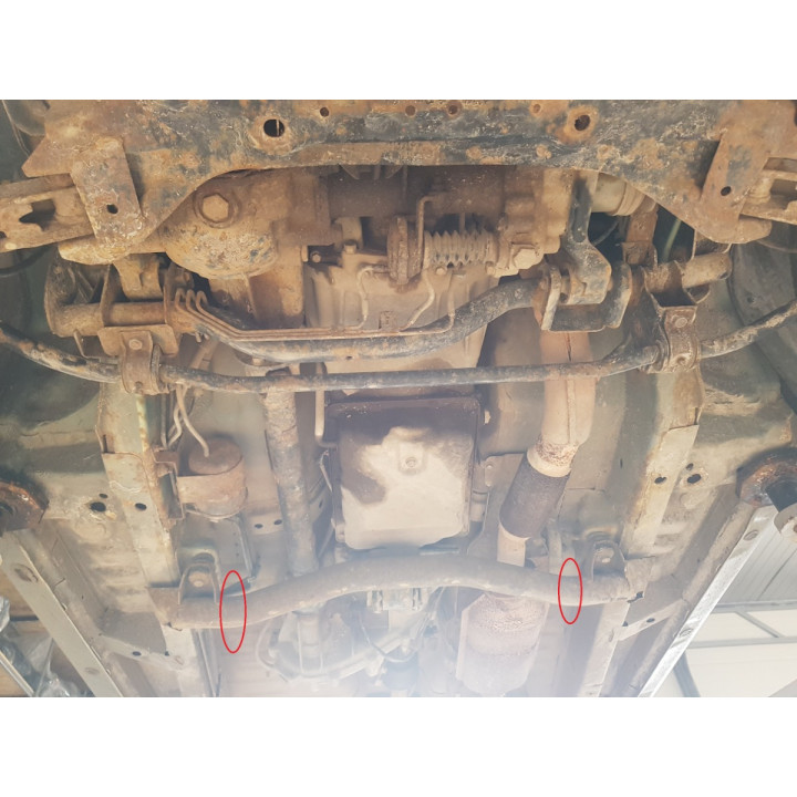 Skid Plate for Gearbox, Scut Protection, Mitsubishi Pajero Pinin 1997 - 2007 - EDK.ro