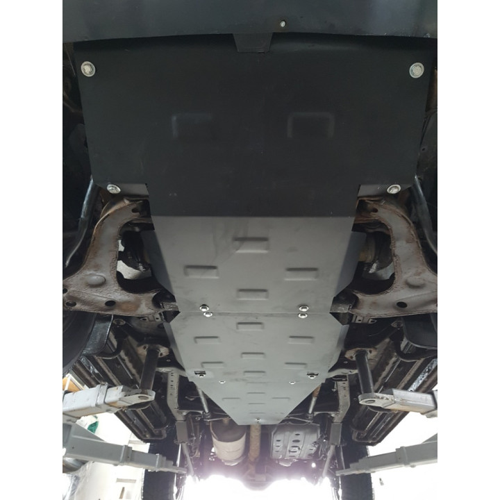 Skid Plate for Gearbox and Differential, Scut Protection 1, Mitsubishi Pajero Sport 1998 - 2007 - EDK.ro