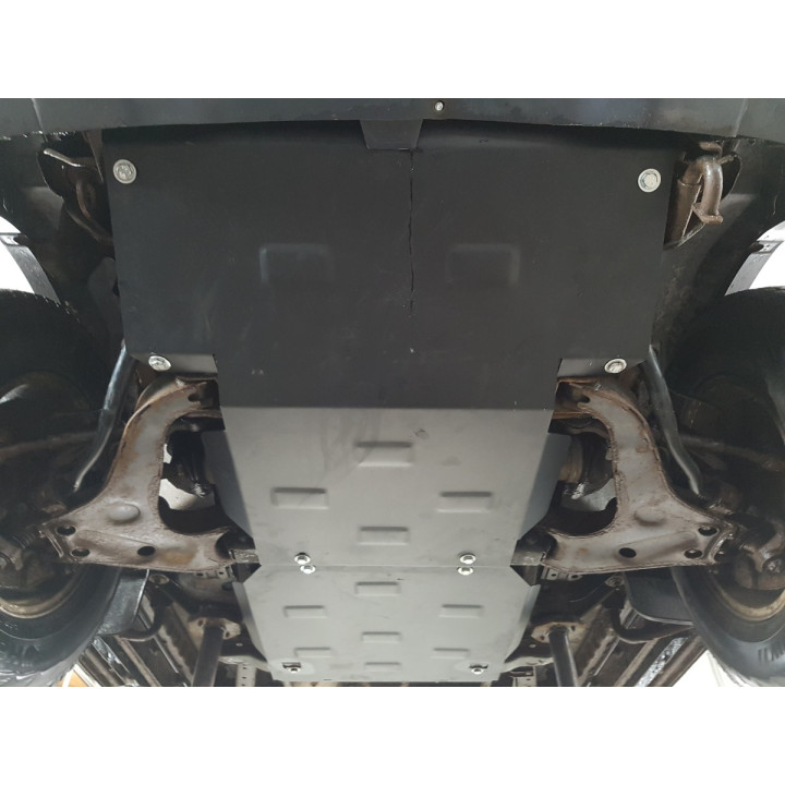 Skid Plate for Gearbox and Differential, Scut Protection 1, Mitsubishi Pajero Sport 1998 - 2007 - EDK.ro