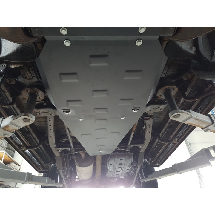 Skid Plate for Gearbox and Differential, Scut Protection 1, Mitsubishi Pajero Sport 1998 - 2007 - EDK.ro
