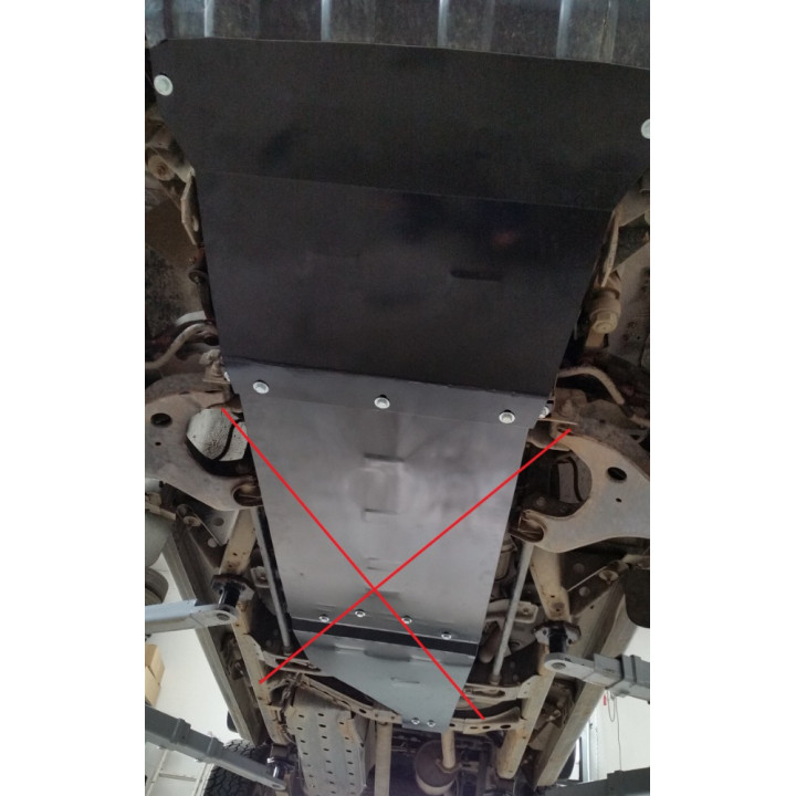 Skid Plate for Engine, Scut Protection Pick Up, Nissan Navara 1997 - 2004 - EDK.ro