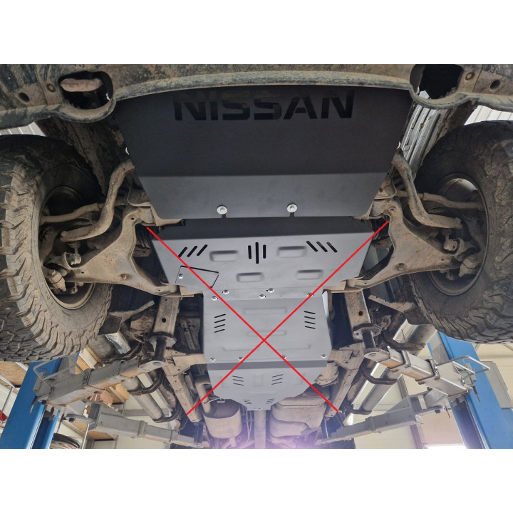 Scut Radiator, Scut Protection, Nissan Navara 2005 - 2015 - EDK.ro