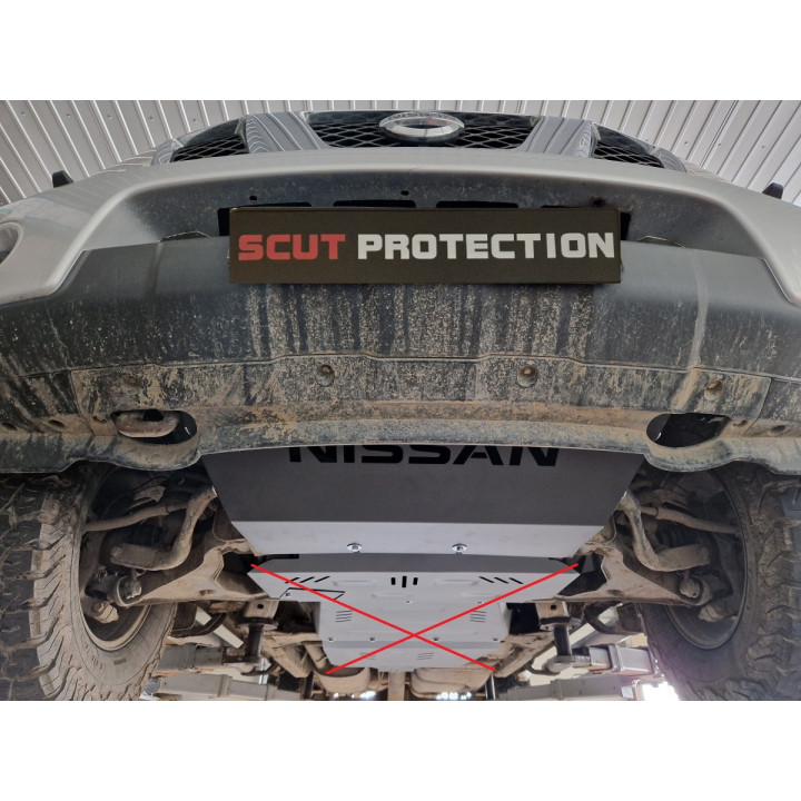 Skid Plate for Radiator, Scut Protection, Nissan Navara 2005 - 2015 - EDK.ro