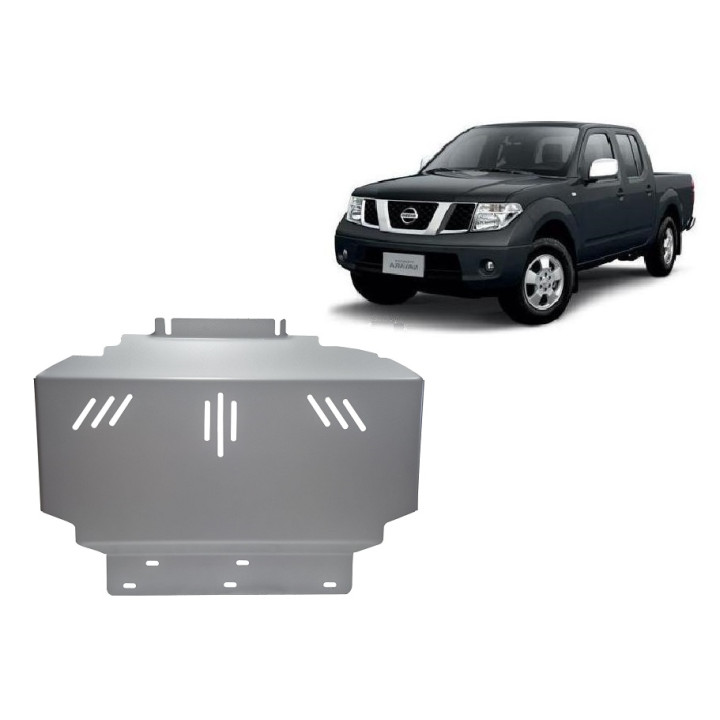 Aluminium Skid Plate for Engine, Scut Protection, Nissan Navara 2005 - 2015 - EDK.ro