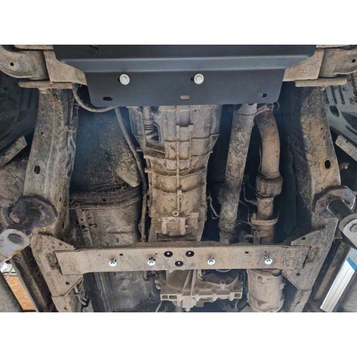 Skid Plate for Gearbox and Transfer Case, Scut Protection, Nissan Navara 2005 - 2015 - EDK.ro