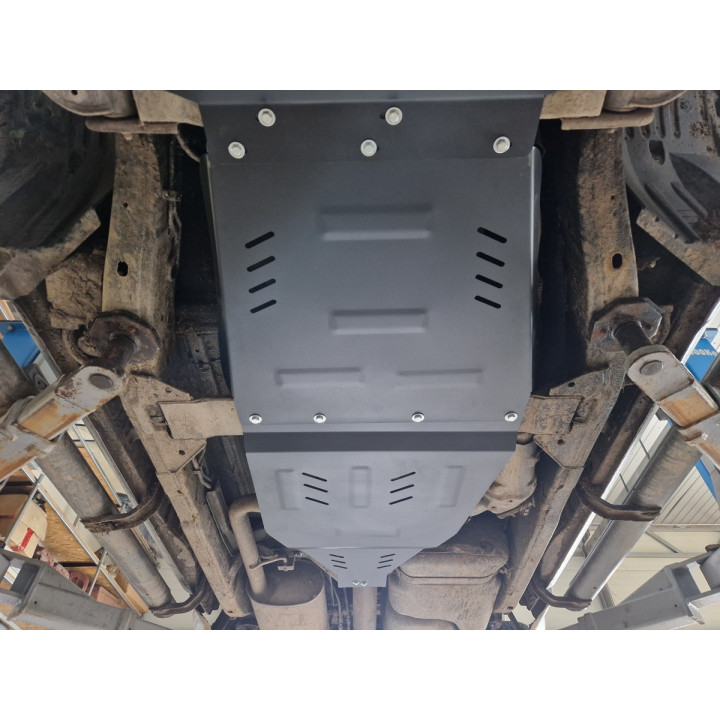 Skid Plate for Gearbox and Transfer Case, Scut Protection, Nissan Navara 2005 - 2015 - EDK.ro