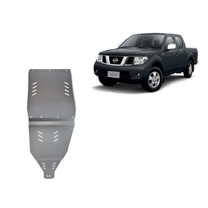 Aluminium Skid Plate for Gearbox, Scut Protection, Nissan Navara 2005 - 2015 - EDK.ro