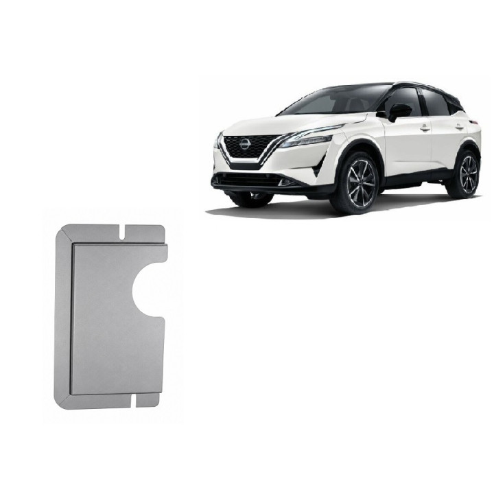 Aluminium Skid Plate for Differential, Scut Protection, Nissan Qashqai 2021 - Present - EDK.ro