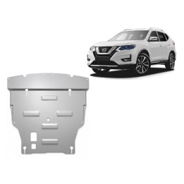 Aluminium Skid Plate for Engine, Scut Protection, Nissan X-Trail 2014 - 2021 - EDK.ro