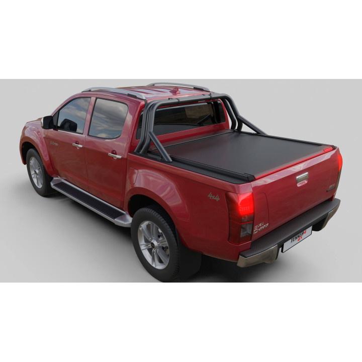 Manual Roll Top Tonneau Bed Cover, Tessera 4x4 Roll+, Isuzu D-Max Double Cab 2012 - 2020 - EDK.ro
