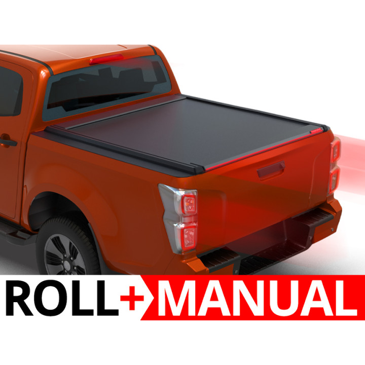 Manual Roll Top Tonneau Bed Cover, Tessera 4x4 Roll+, Isuzu D-Max Double Cab 2021 - Present - EDK.ro
