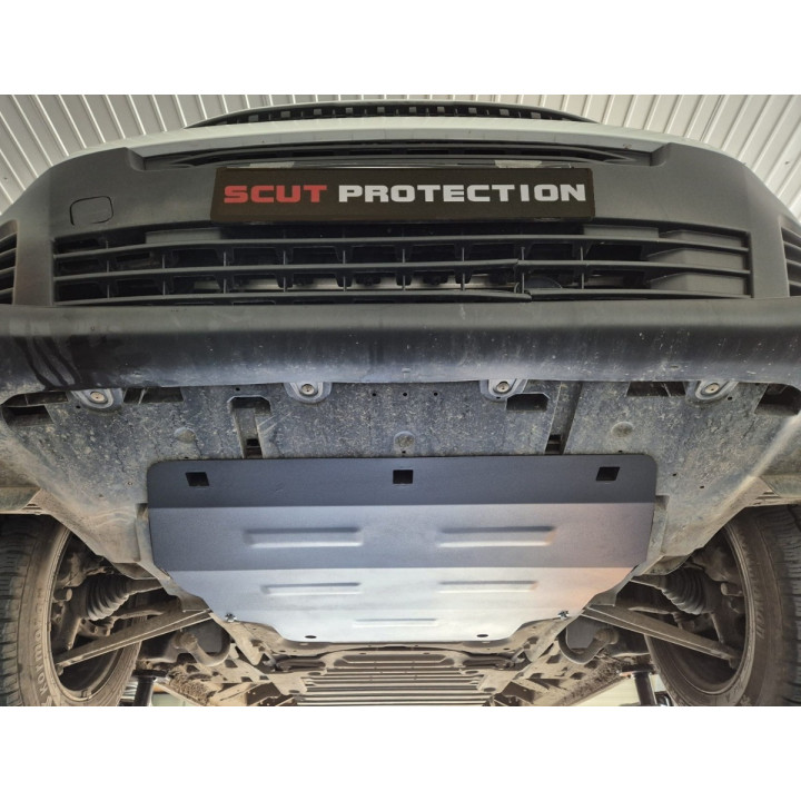 Aluminium Skid Plate for Engine, Scut Protection, Toyota ProAce 2016 - Present - EDK.ro
