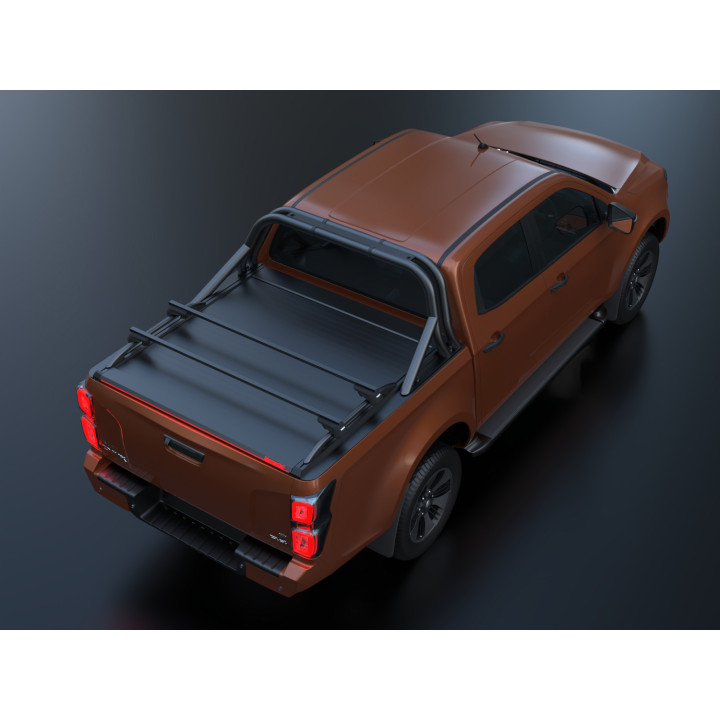 Manual Roll Top Tonneau Bed Cover, Tessera 4x4 Roll+, Isuzu D-Max Double Cab 2021 - Present - EDK.ro